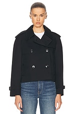 Burberry Halyte Trench Jacket in Black, view 2, click to view large image.