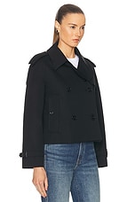 Burberry Halyte Trench Jacket in Black, view 3, click to view large image.