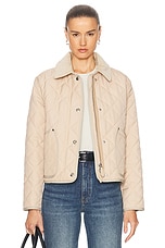 Burberry Lanford Jacket in Soft Fawn, view 1, click to view large image.