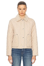 Burberry Lanford Jacket in Soft Fawn, view 2, click to view large image.