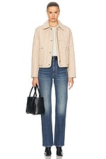 Burberry Lanford Jacket in Soft Fawn, view 5, click to view large image.