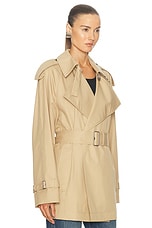 Burberry Trench Jacket in Flax, view 3, click to view large image.