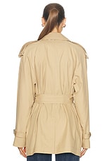 Burberry Trench Jacket in Flax, view 4, click to view large image.