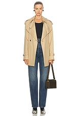 Burberry Trench Jacket in Flax, view 5, click to view large image.