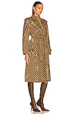 Burberry Pedley Coat in Honey, view 3, click to view large image.