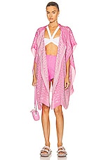 Burberry Cape in Bubblegum Pink, view 1, click to view large image.