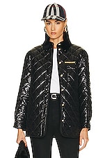 Burberry Puffer Jacket in Black, view 2, click to view large image.