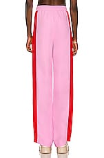 Burberry Arya Side Panel Pant in Pink & Red, view 3, click to view large image.