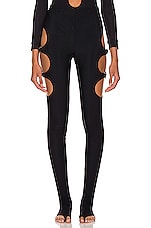 Burberry Cutout Legging in Black, view 2, click to view large image.