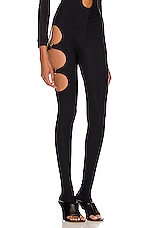 Burberry Cutout Legging in Black, view 3, click to view large image.