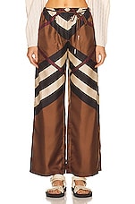 Burberry Noemi Pant in Dark Birch Brown, view 1, click to view large image.