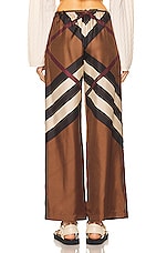 Burberry Noemi Pant in Dark Birch Brown, view 3, click to view large image.