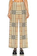 Burberry Jane Pant in Archive Beige Pattern, view 1, click to view large image.
