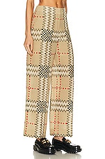 Burberry Jane Pant in Archive Beige Pattern, view 2, click to view large image.
