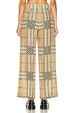 Burberry Jane Pant in Archive Beige Pattern, view 3, click to view large image.