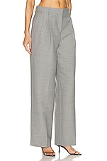 Burberry Tailored Pant in Light Grey Melange, view 2, click to view large image.