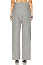 Burberry Tailored Pant in Light Grey Melange, view 3, click to view large image.