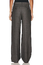Burberry Tailored Pant in Grey & Red Melange, view 3, click to view large image.