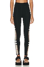 Burberry Athleisure Legging in Black, view 2, click to view large image.