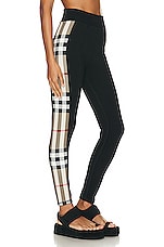 Burberry Athleisure Legging in Black, view 3, click to view large image.