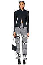 Burberry Tailored Trouser in Monochrome, view 4, click to view large image.