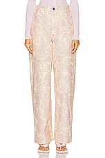 Burberry Knee Detail Pant in Cameo Pattern, view 1, click to view large image.