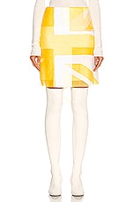 Burberry Jack Intarsia Skirt in Optic White, view 1, click to view large image.