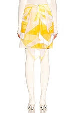 Burberry Jack Intarsia Skirt in Optic White, view 4, click to view large image.