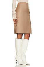 Burberry Kilt Skirt in Warm Fawn, view 2, click to view large image.