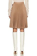 Burberry Kilt Skirt in Warm Fawn, view 4, click to view large image.