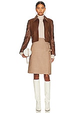Burberry Kilt Skirt in Warm Fawn, view 5, click to view large image.