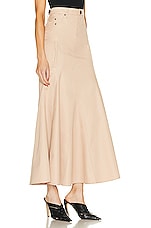 Burberry Maxi Skirt in Pale Nude, view 2, click to view large image.