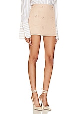 Burberry Trench Skirt in Pale Nude, view 2, click to view large image.