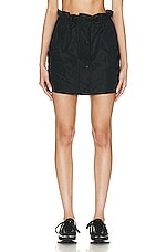 Burberry Monogram Mini Skirt in Black, view 1, click to view large image.