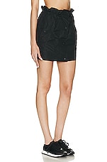 Burberry Monogram Mini Skirt in Black, view 2, click to view large image.