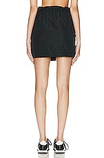 Burberry Monogram Mini Skirt in Black, view 3, click to view large image.