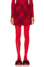 Burberry Check Mini Skirt in Ripple IP Check, view 1, click to view large image.