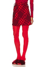 Burberry Check Mini Skirt in Ripple IP Check, view 3, click to view large image.