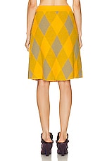 Burberry Argyle Skirt in Mimosa IP Pattern, view 3, click to view large image.