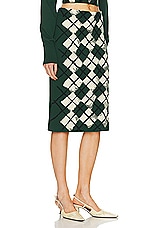 Burberry Midi Skirt in Ivy, view 2, click to view large image.