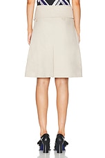 Burberry Trench Mini Skirt in Oat, view 4, click to view large image.