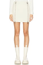 Burberry Quilted Mini Skirt in Plaster, view 1, click to view large image.