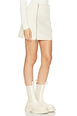 Burberry Quilted Mini Skirt in Plaster, view 2, click to view large image.