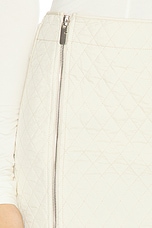 Burberry Quilted Mini Skirt in Plaster, view 6, click to view large image.