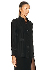 Burberry Ivanna Top in Black Pattern, view 2, click to view large image.