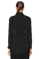 Burberry Ivanna Top in Black Pattern, view 3, click to view large image.