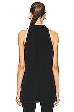 Burberry Halter Vest Top in Black, view 3, click to view large image.