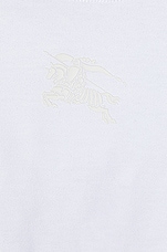 Burberry Toweling EKD T-shirt in White, view 5, click to view large image.