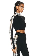 Burberry Athleisure Top in Black, view 2, click to view large image.