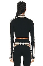 Burberry Athleisure Top in Black, view 3, click to view large image.